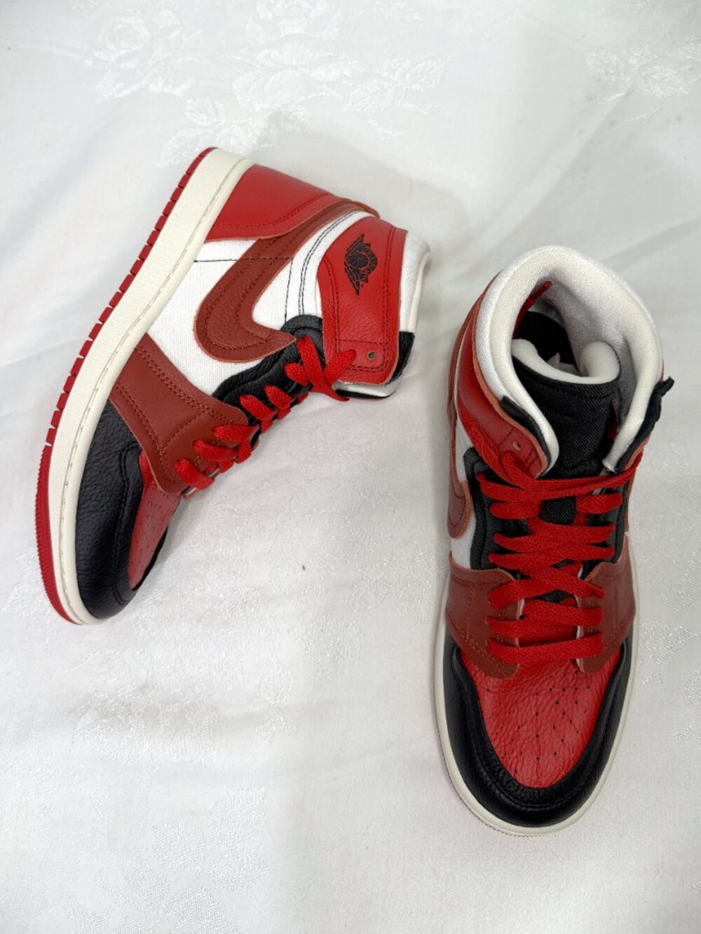 Air Jordan 1 Method of Make High Sport-Red/Black/Sail FB9891-600 Women's Size 8